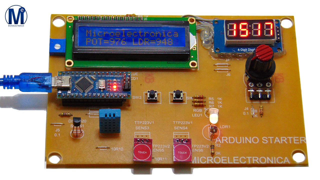 Placa de entrenamiento Arduino Starter Kit