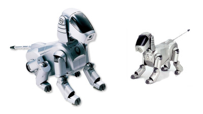 Robot mascota con forma de perro Robot mascota con forma de perro