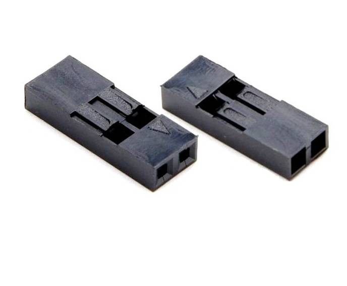 Conector 2 Vias Paso 2.1Mm Negro
