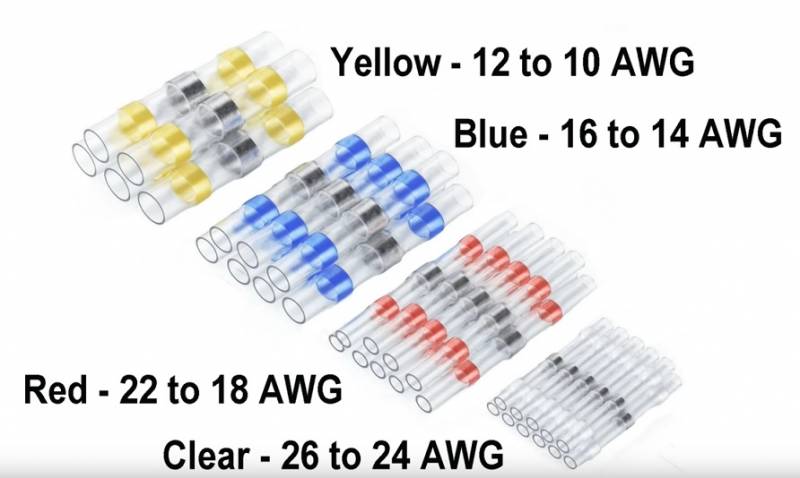 Aislador Conector Termocontraible Con Estaño Y Pegamento 1.7Mm