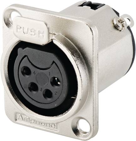 Canon Hembra 4 Vias P/Chasis