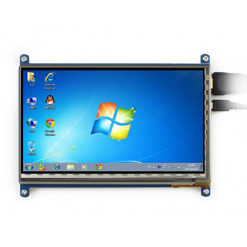 Pantalla 7 Tactil C/Entrada Hdmi P/Raspberry